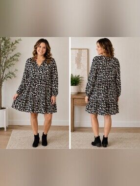 LOFT Animal Print Dress